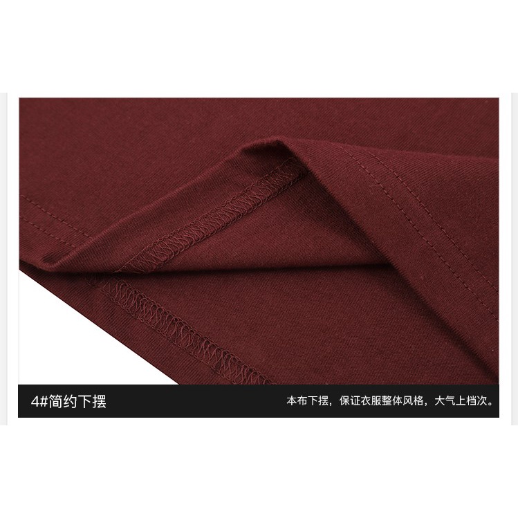 Áo phông đỏ đô Nelly chất cotton Unisex
