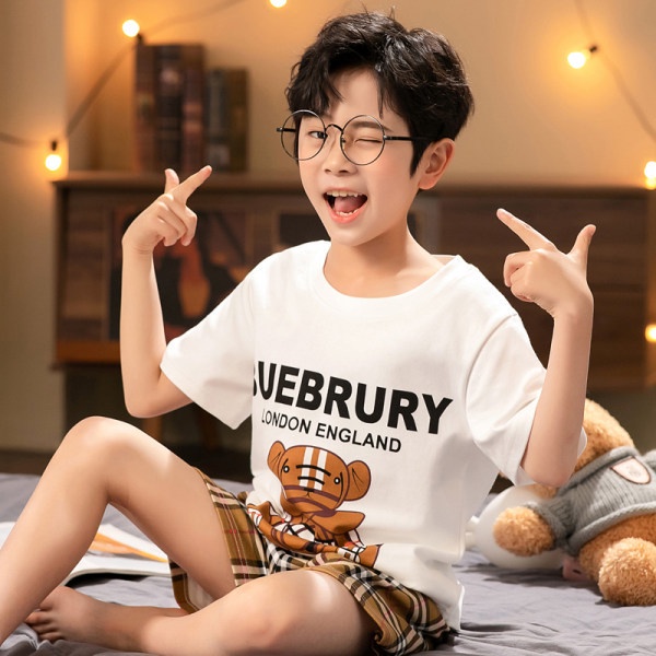 Quần áo bé trai 18-45kg, đồ bộ bé trai từ 5-15 tuổi gấu bbr đồ đôi cực kì đáng yêu , vải thoáng mát,may kĩ