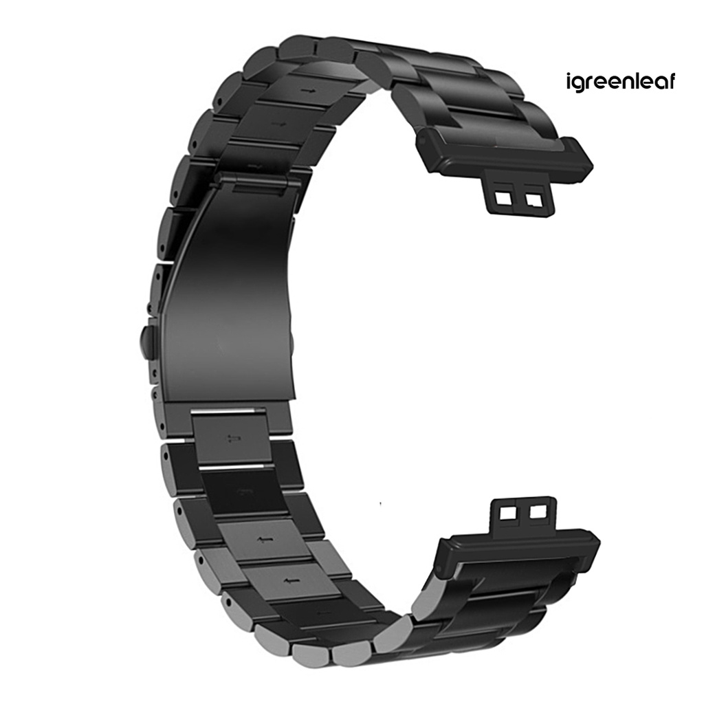 IL Replacement Double Buckle Stainless Steel Watch Strap Wristband for HUAWEI FIT