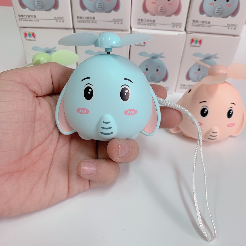 Quạt Mini hình voi con xinh xắn ( hình thật 100%) #8