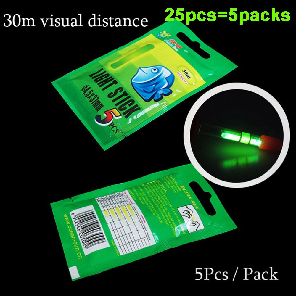 Set 25 đèn phát sáng gắn phao câu cá đêm tiện lợi