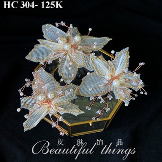 Phụ kiện cưới, hoa cài cô dâu(HC 304)