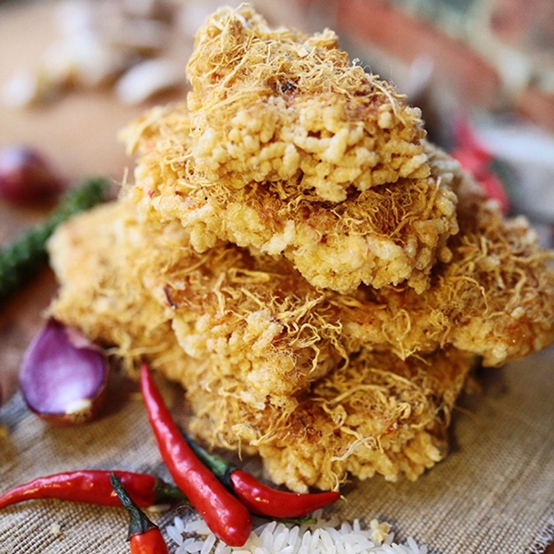 FREESHIP CƠM CHÁY CHÀ BÔNG TÚI 500gram GHIỀN FOOD