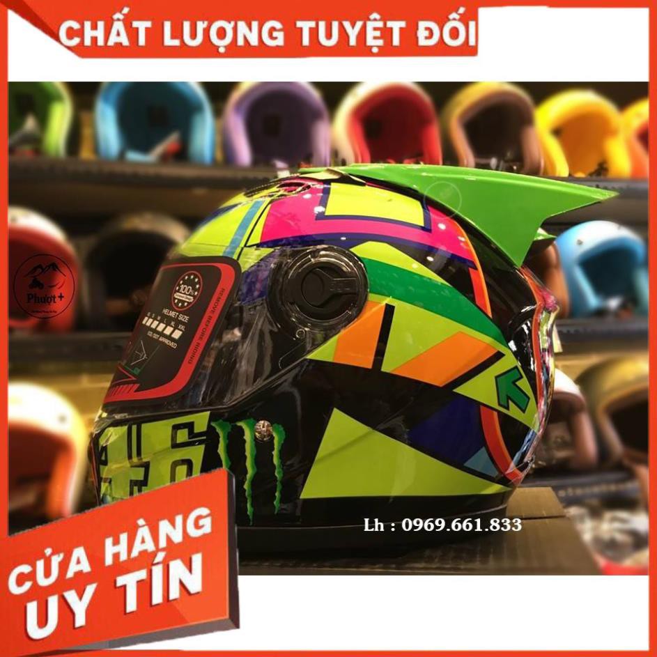 [Uy Tín - Chất Lượng]  Nón bảo hiểm AGU Fullface Đa Sắc Màu