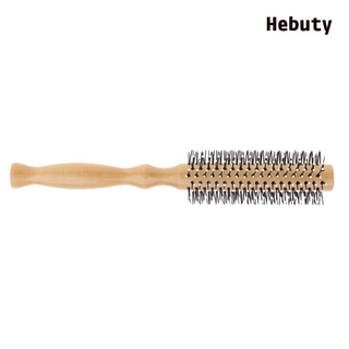 [Larelance] Lược chải tóc hình tròn bằng gỗ Lotus Curling Wavy Curling