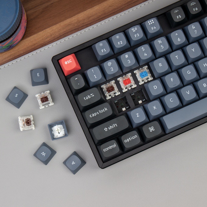 Bàn phím cơ không dây Keychron K8 Pro - Khung nhôm Led RGB - Hotswap QMK/VIA - Switch Gateron G Pro - Hàng chính hãng