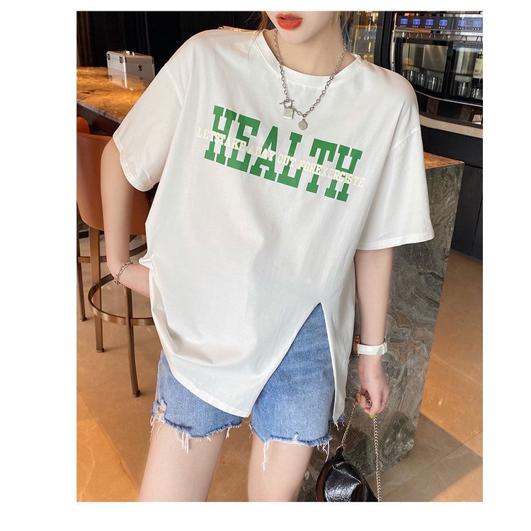 AMOI Áo Thun Tay Ngắn Dáng Rộng Plus Size Thời Trang Cho Nữ