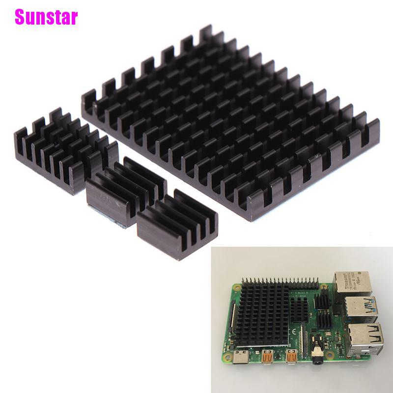 Set 4 Tản Nhiệt Nhôm Kèm Băng Keo Cho Raspberry Pi 4b