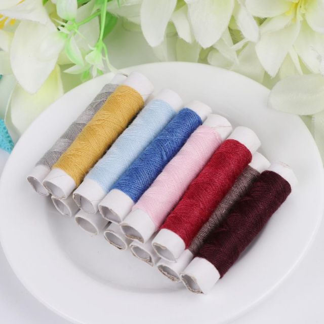 Set 12 cuộn chỉ may nhiều màu