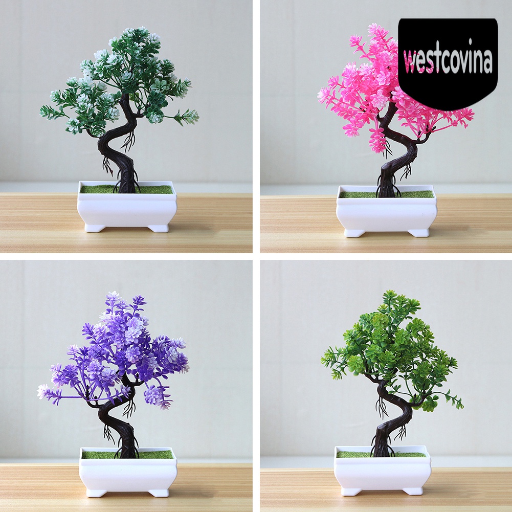 [Hot]☀ Chậu Cây Bonsai Giả Trang Trí Bàn Làm Việc