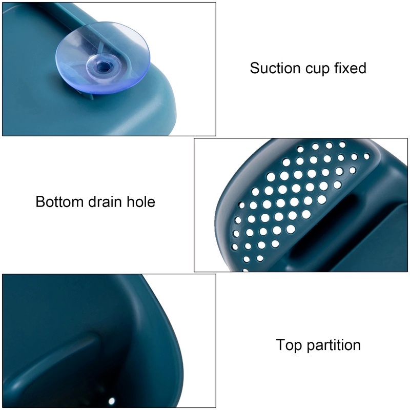 Giá Đỡ Xà Phòng/Mút Rửa Chén Gắn Vòi Nước Bồn Rửa Nhà Bếp/Phòng Tắm