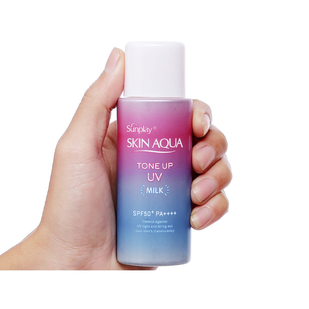 Kem chống nắng Sunplay Skin Aqua dạng sữa nâng tone da - Sunplay Skin Aqua Tone Up UV Milk SPF50+ PA++++ 50g