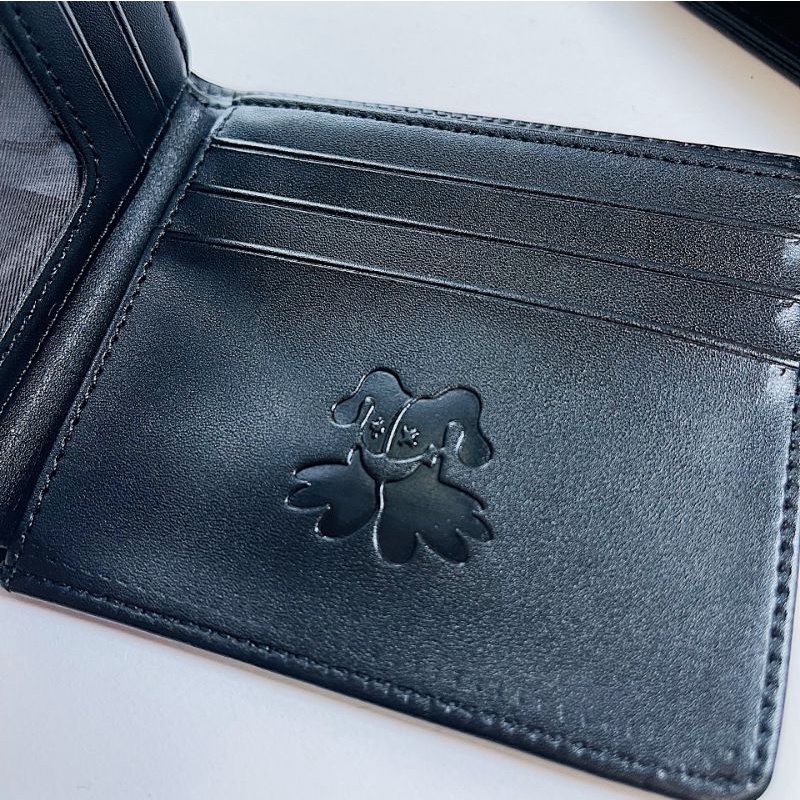 Ví da gập local brand Clownz new logo short wallet, bóp nam unisex cao cấp chính hãng