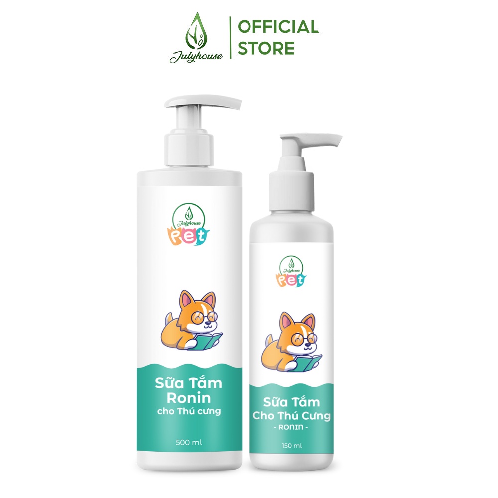 Sữa tắm thú cưng 150ml/500ml hương Ronin hương thơm ấm áp thơm mát khử mùi hôi