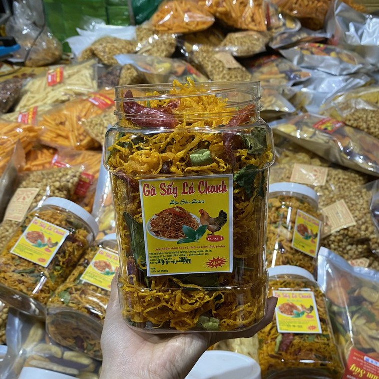 Khô Gà Cay Lá Chanh❤️FREESHIP❤️Khô Gà Đà Lạt  hộp nửa Bánh Kẹo Tết | BigBuy360 - bigbuy360.vn