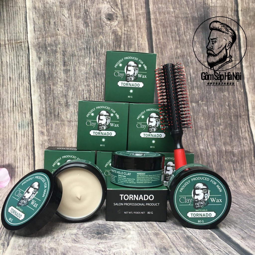 [ Siêu Giữ Nếp ] Sáp Vuốt Tóc Nam TORNADO 80g