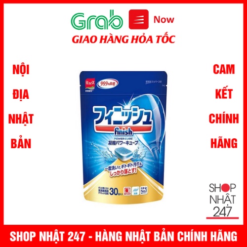 [Hỏa Tốc HN] Viên rửa chén bát dành cho máy rửa chén Finish 30 viên nội địa Nhật Bản