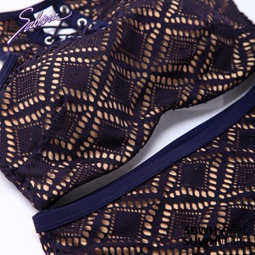 Set Đồ Bơi Bikini Cao Cấp Màu Xanh Hoa Văn Swimwear By Sabina SBWH006BD+SUWH006BD | BigBuy360 - bigbuy360.vn