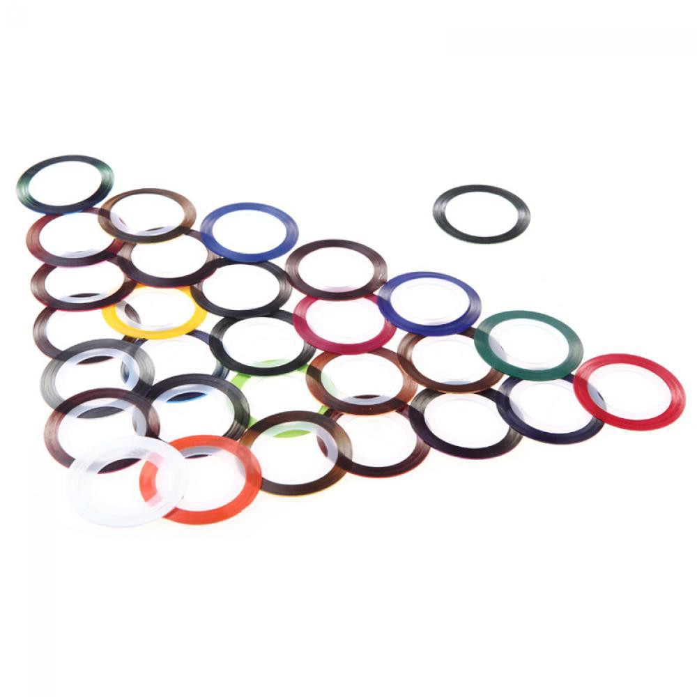 10 miếng dán kẻ sọc cho móng nghệ thuật nhiều màu