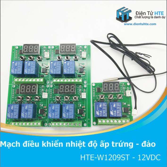 Mạch điều khiển nhiệt độ ấp trứng - đảo tự động hoàn toàn - đếm số ngày ấp trứng HTE-W1209ST