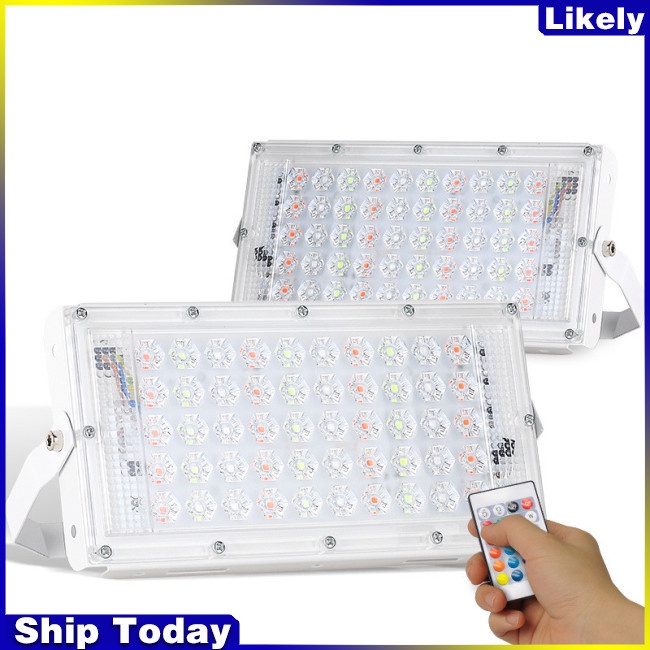 Đèn LED RGB 50W 220V chống thấm nước siêu sáng tiện dụng