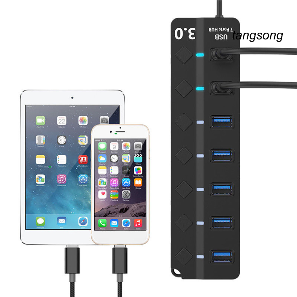 Bộ Chia Ts-7 / 4 Cổng Usb 3.0 Tốc Độ Cao