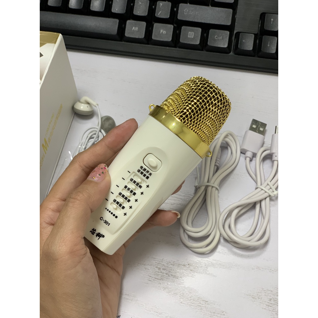 Micro Karaoke không dây COK C301- Kết Nối Bluetooth- Full Box, Mới 100%- Hàng Chính Hãng