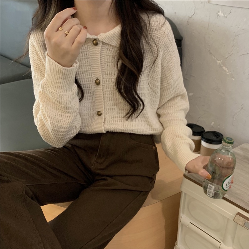 Áo Khoác Cardigan Màu Sắc Đơn Giản Thời Trang Cho Nữ