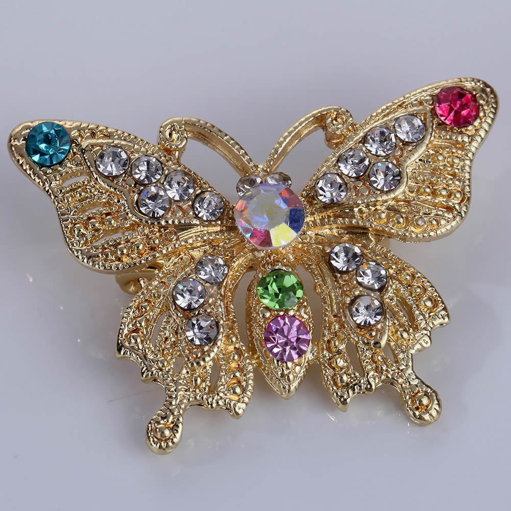 Trâm cài đính đá mạ vàng cho nữ