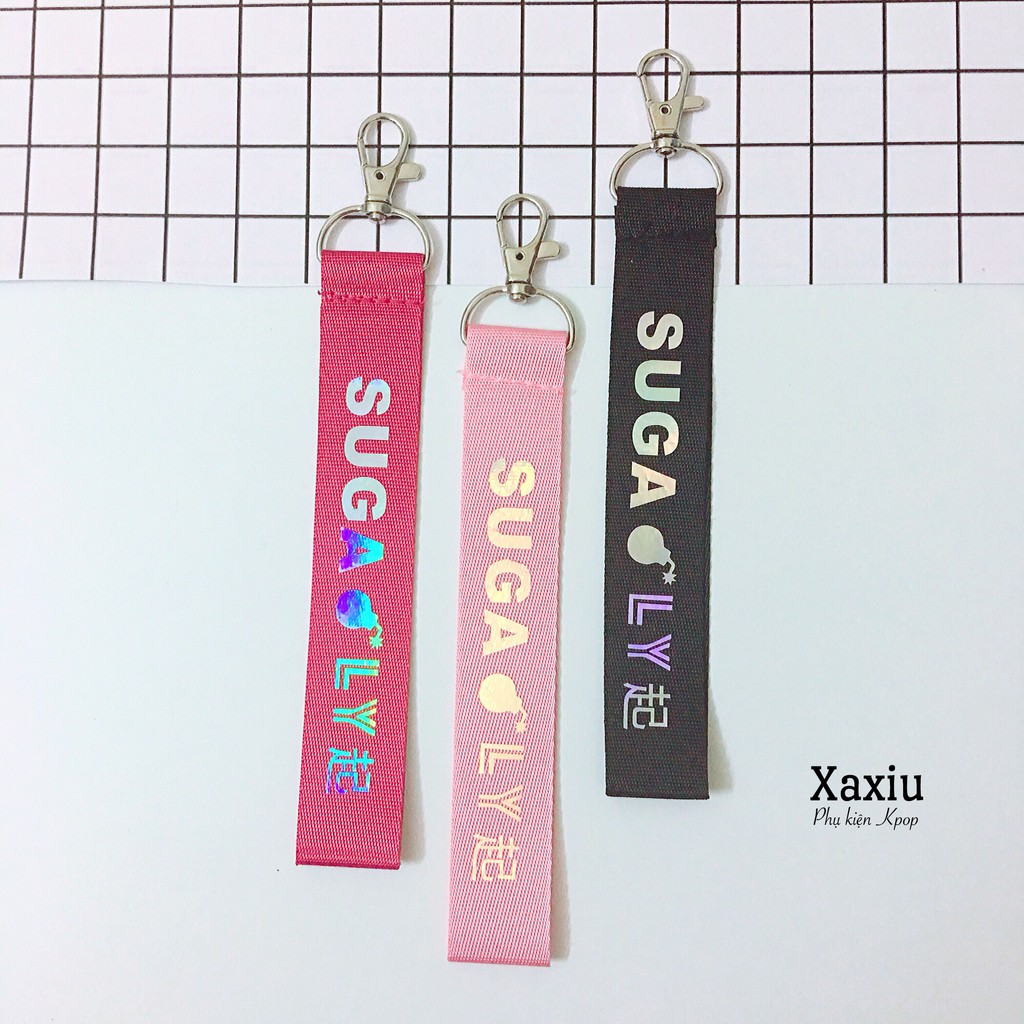 Strap BTS (móc treo cặp in tên thành viên nhóm BTS, JUNGKOOK, V, JIMIN, RM, JIN, SUGA, JHOPE) siêu đẹp