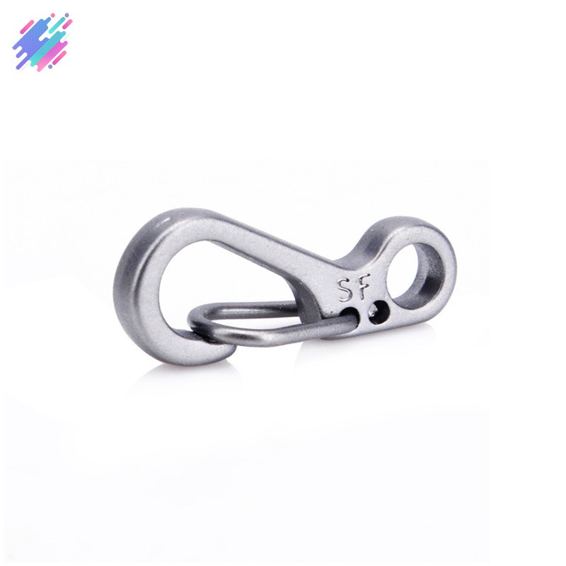 Set 2 móc khóa cài carabiner hợp kim đa năng tiện lợi dành cho leo núi