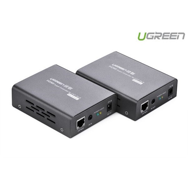 Bộ kéo dài tín hiệu HDMI 50m, 70m, 100m qua cáp lan Cat5,6 Ugreen 40210  chính hãng