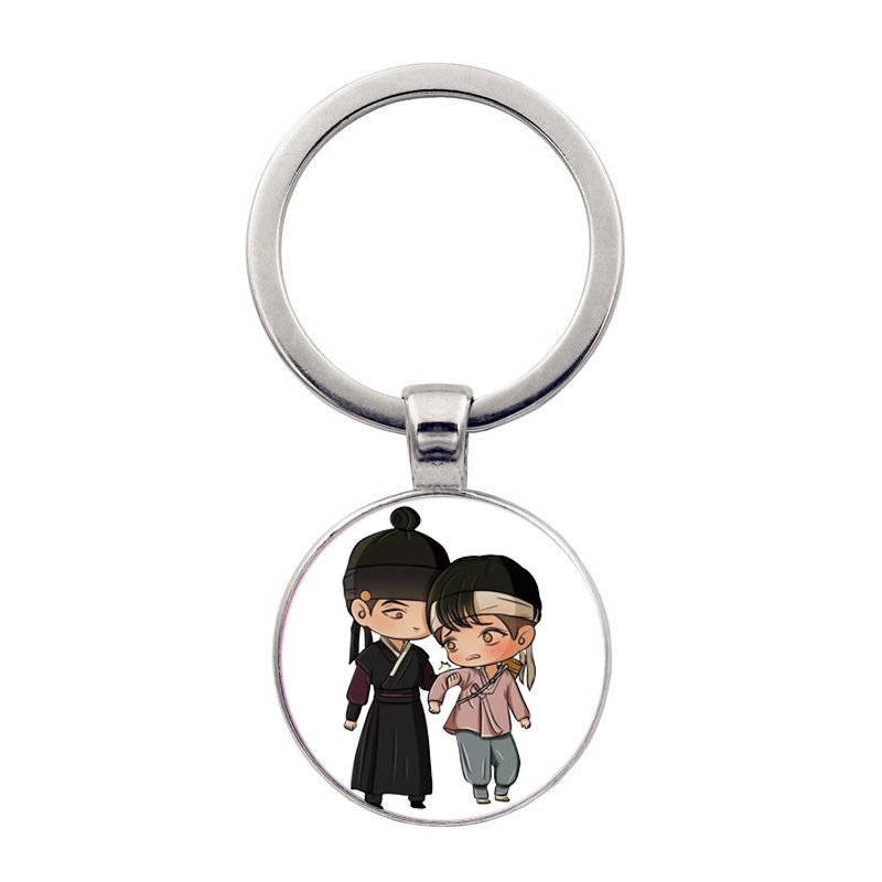 (30k) Móc khóa tròn kim loại in hình ANYA ver ĂN UỐNG Spy x Family anime chibi xinh xắn độc đáo