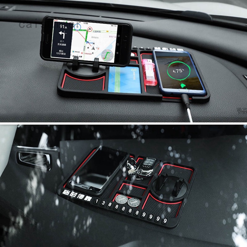 Tấm lót điện thoại chống trượt đa năng chuyên dụng dùng trên xe hơi Qiangjiandz Gim67311