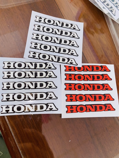 Tem chữ honda dán mặt nạ