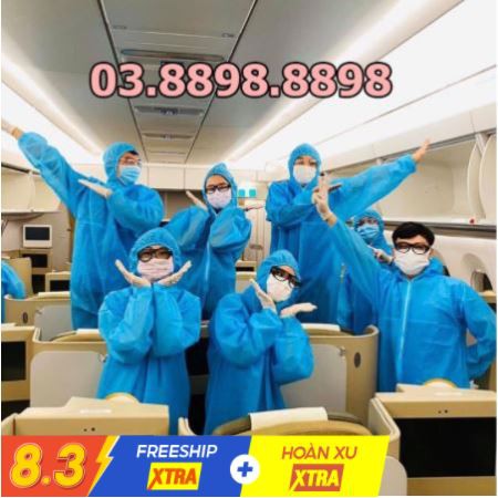 [Ship Hỏa Tốc HN] Set Quần Áo Bảo Hộ Y Tế 7 Món Chất Lượng Cao