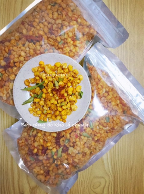 Combo 0,5kg Ô mai dâu tây + 0,5kg Bắp rang khô bò lá chanh