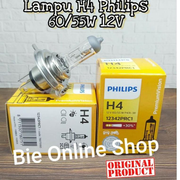 Bóng Đèn Halogen.. H4 Philips Ez0 Chất Lượng Cao