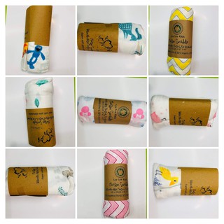 Khăn sợi tre Muslin Swaddle 1m2x1m2 mềm mại