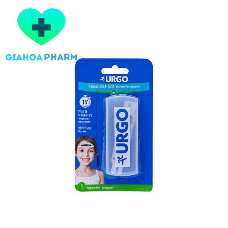 Nhiệt kế đo trán Urgo Forehead Thermometer (Hộp 1 cái) - Dán trán, tiện lợi, dễ sử dụng, an toàn trẻ em