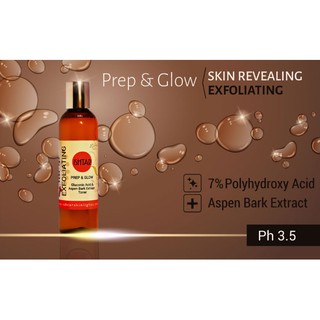 Acid Toner PHA 7% Ishtar Skinlights Prep & Glow Polyhydroxy Acid Exfoliating Toner 120 ml tẩy da chết hóa học