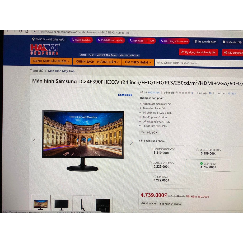 Màn hình Samsung LC24F390FHEXXV