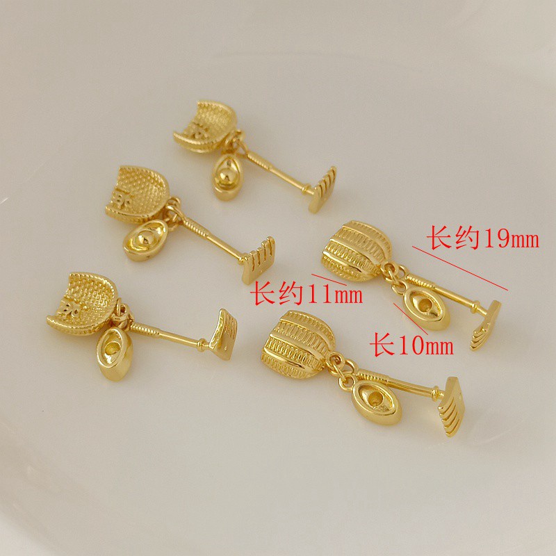 Đầu Chảo Mạ Vàng 18k, Màu Xanh Dương, Có Từ Pha Trộn