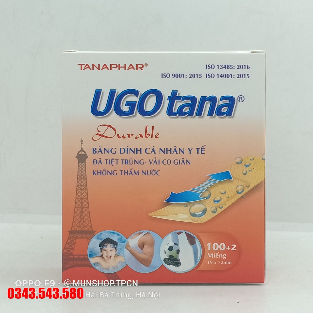 Băng dính cá nhân y tế UGOTANA 19mm*72mm