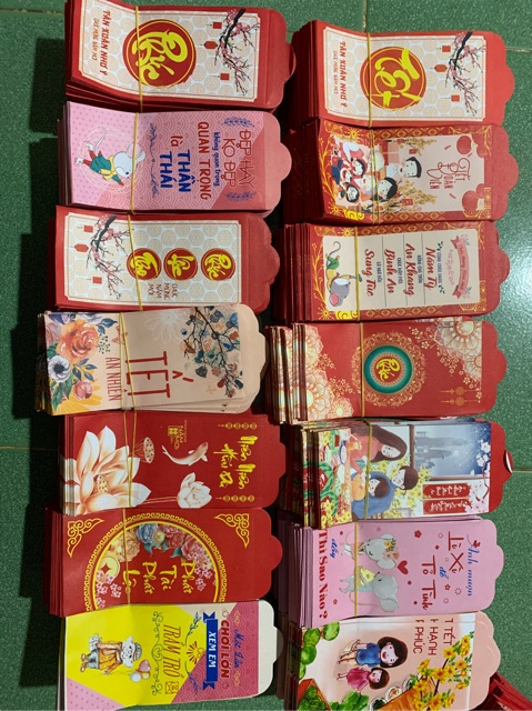 Túi 10 lì xì giấy loại to siêu xinh