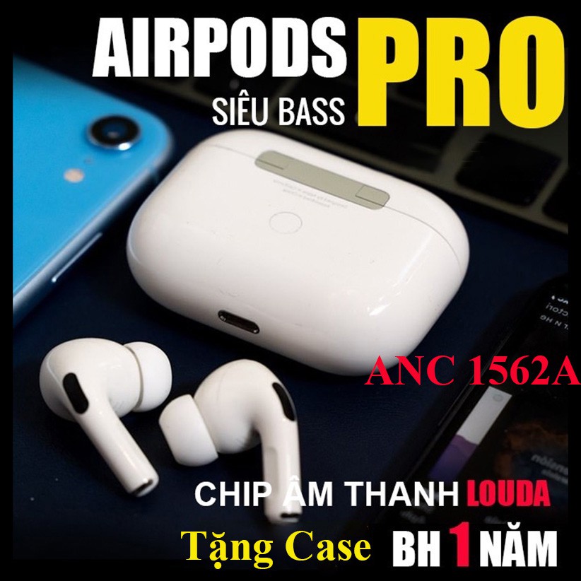 Tai Nghe Bluetooth Airpods Pro ANC Louda 1562A Bản Lề Cao Cấp - Chống Ồn Xuyên Âm - Check Imei Setting - Định Vị Đổi Tên