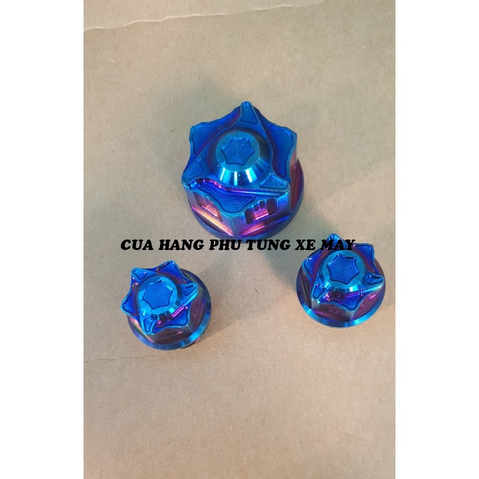 Bộ 3 con ốc chảng ba xe Raider Fi/ Sonic xi titan cao cấp