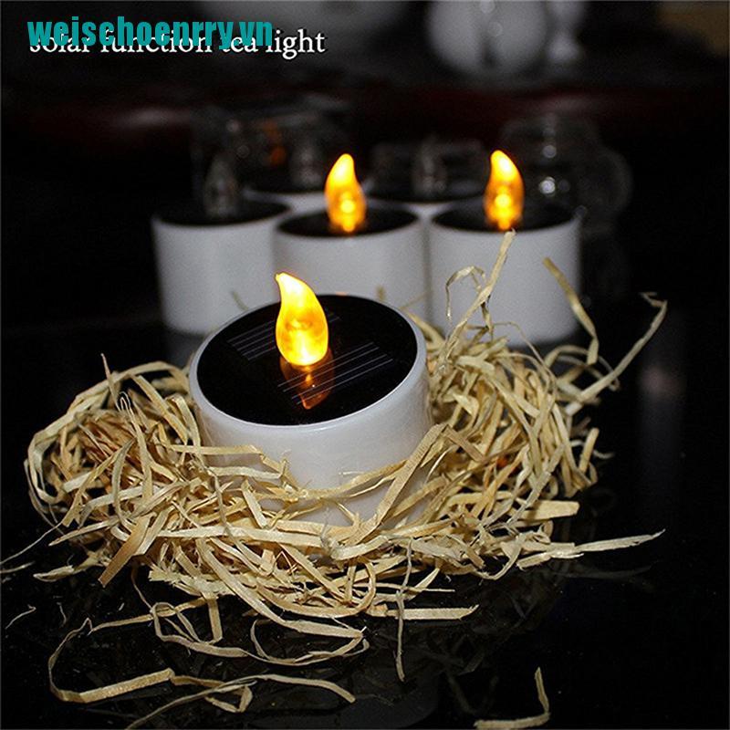 Weis♪Đèn LED Năng Lượng Mặt Trời Hình Nến