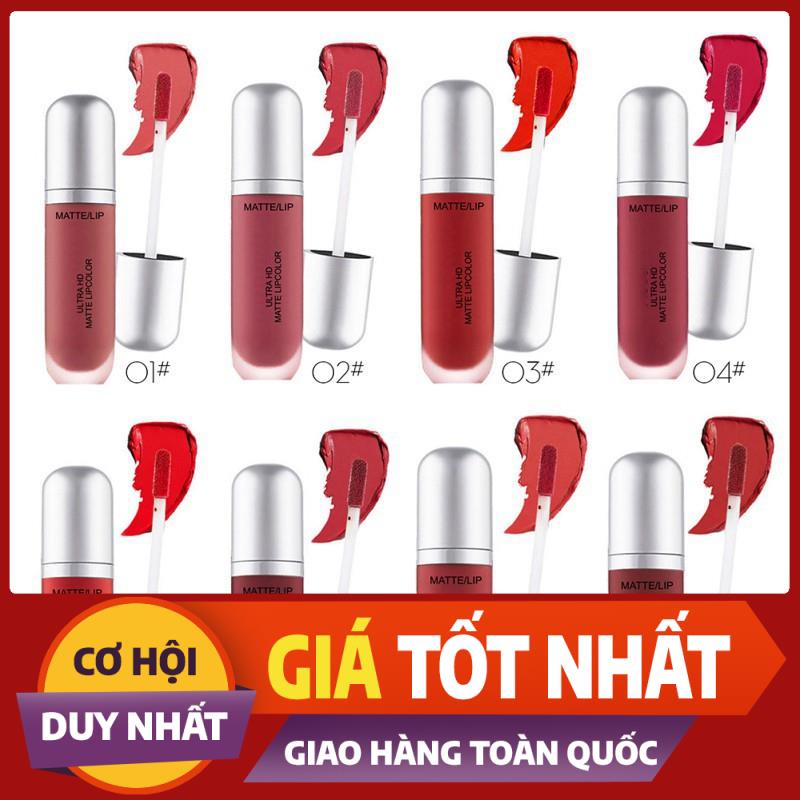 Son kem lì dưỡng ẩm kháng nước nhãn hiệu NOVO Son kem lì Novo Big Ultra HD Matte Lip bền màu chống t
