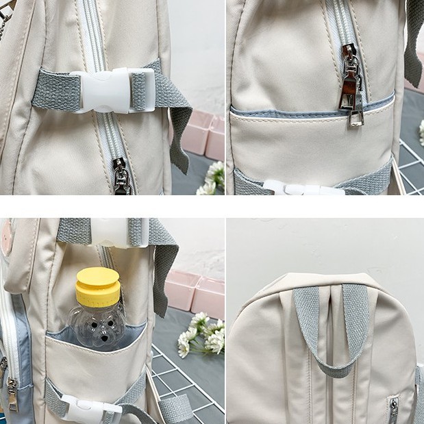 Balo ulzzang cao cấp kiểu dáng thời trang Dame Good luck ( tặng kèm sticker )